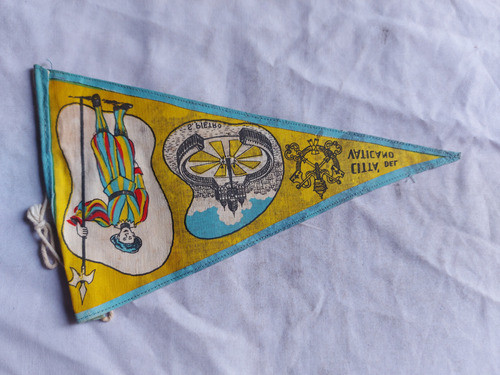 Banderín Ciudad Del Vaticano - Europa - 26 X 14,5 Cm - Tela 1