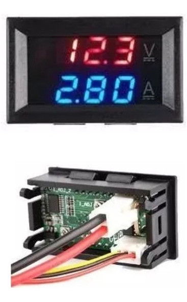 Voltímetro Amperímetro Para Baterías 0-100 V 10a Autos Solar 1