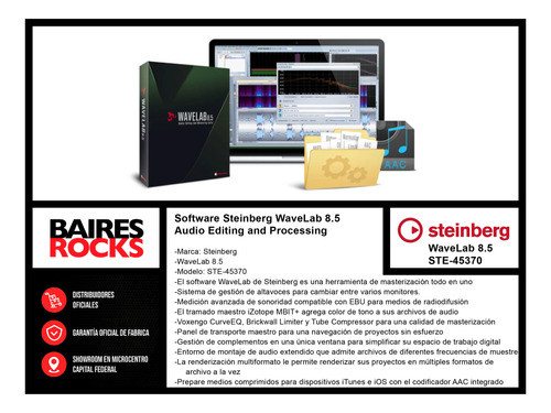 Software Steinberg Wavelab 8.5 Audio Editing And Processing 1