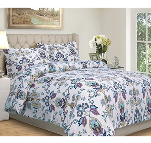 Tribeca Living Abstract Paisley Printed Flannel 200 Gsm Jueg 0