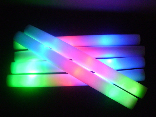 Tubos De Espuma Led, Luminosos,pack De 100 Unidades. 1
