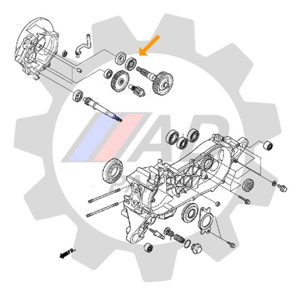 Retentor Eixo Roda Traseira Honda Lead 110 1