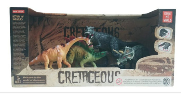 Dinosaurios Set X 4 Cretaceous Medianos Oferta! 0