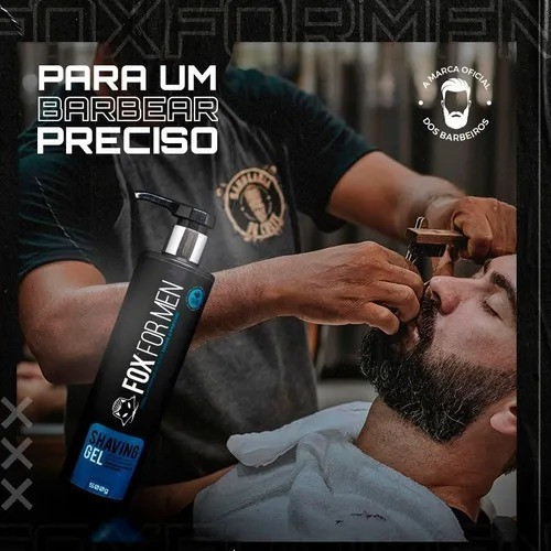 Gel De Barbear Shaving Gel 1kg Fox For Men Rende Muito Mais 1