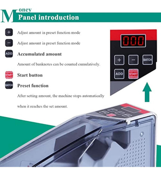 Máquina De Contador De Dinero Portátil Mini 1