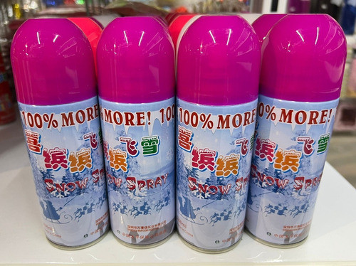 6 Espumas Nieve En Spray Fiestas Cotillón 1