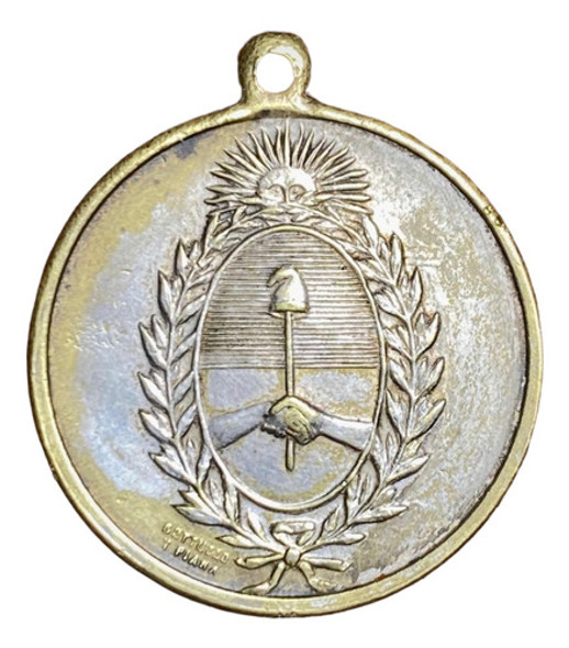Medalla Mendoza 1927 Maniobras Militares Argentina Escudo 0