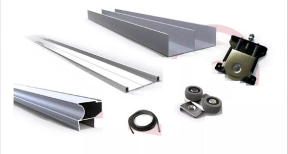 Kit Corredizo Classic Aluminio P/ Placard  4 Mts Grupo Euro 0
