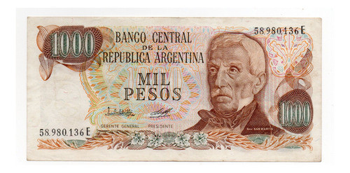Argentina Billete 1000 Pesos Ley Bottero 2449c 0