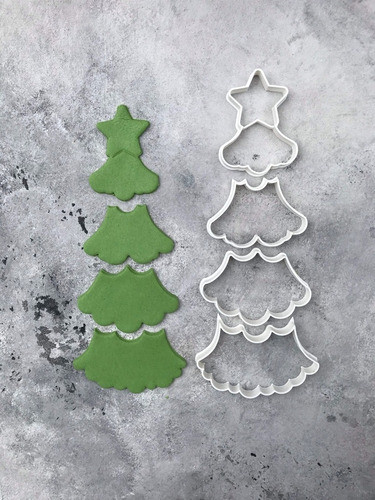 Cortante Arbolito Navideño Para Armar Cookies Navideña 0