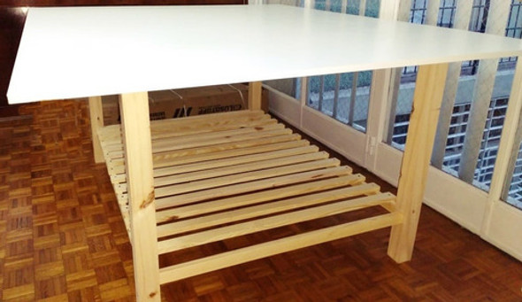 Mesa De Corte O Trabajo De 1.40 X1x90 De Alto Tapa Melamina 0