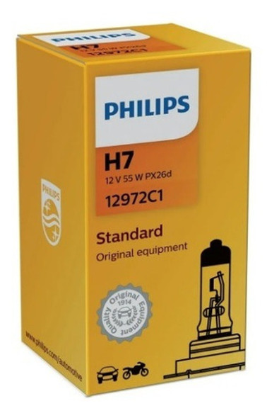 Lampara Philips 12972 H7r Night Guide 12v B2 0