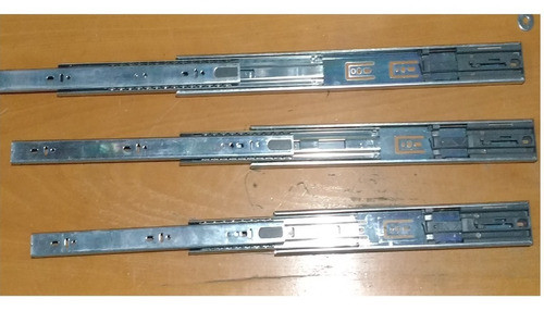 Guia Corredera De Cajon 60cm Con Freno  Cierre Suave 1