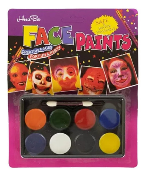 Paleta Maquillaje Artistico Pintura Infantil 8 Colores 1