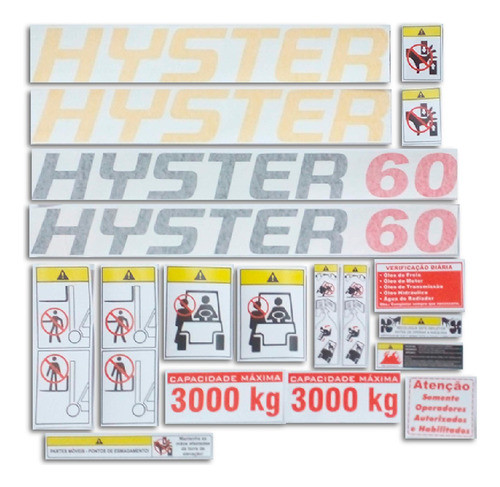 Jg Decalque - Hyster H60xm 0