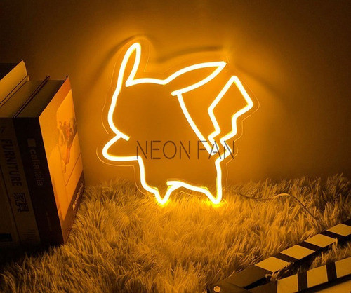 Cartel Neon Led Pikachu -  Comercio Hogar Decoracion 0