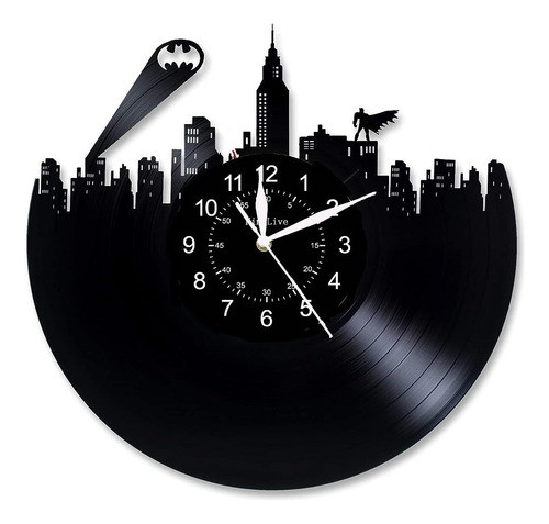 Dobooo Batman Vinyl Record Wall Clock Large Modern Home Deco 0