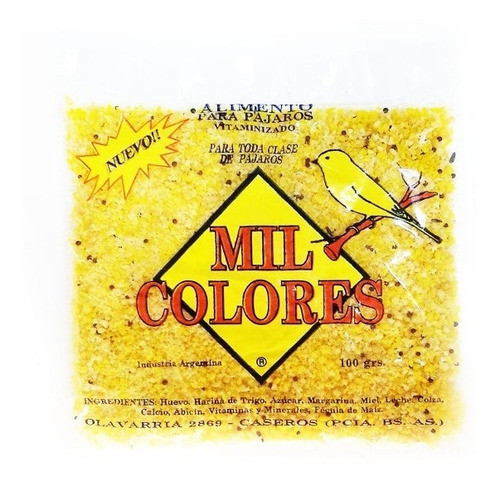 Bizcocho Pasta De Huevo Amarilla 100 Gr Canarios Periquitos 0