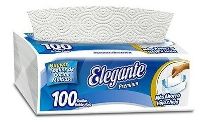 Rollos De Cocina Elegante Doble Hoja (5 Packs X 100 Unid) 1