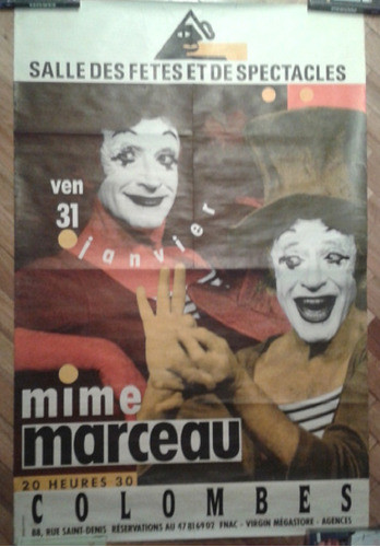 Marcel Marceau Afiche Original 0