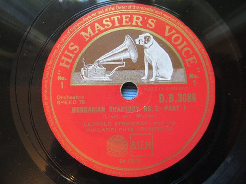 Hungarian Rhapsody No 2 Leopold Stokowski England 1
