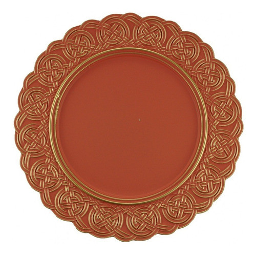 Jogo 4 Sousplat Royal Bon Gourmet 33cm Rose - Rojemac 0