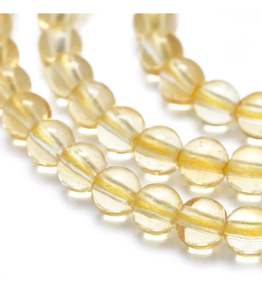 Tira De Piedra Natural Citrino 4mm 0