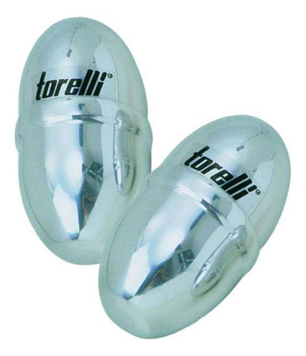 Par De Ganzá Ovinho De Alumínio Polido 90 Mm Torelli Tg555 1