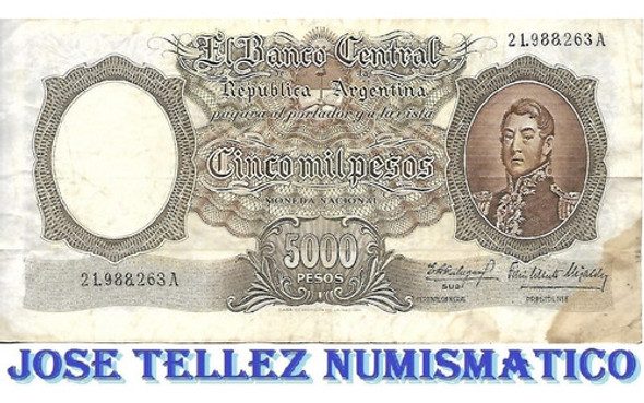 Bottero 2174 $ 5000 Moneda Nacional B+ Palermo 0