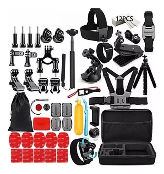 Kit De 84 Accesorios Compatibles Con Gopro + Estuche 0 Kit De 84 Accesorios Compatibles Con Gopro + Estuche 0