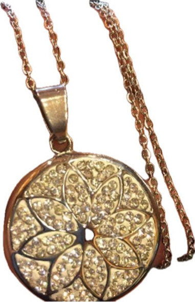 Luli Cadena Acero Quirurjico  Colgante Flor Estrella Mandala 0