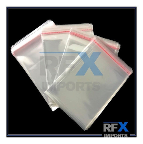 Saco Adesivado Plastico Transparente 6x12 Cm C/ 100un 0