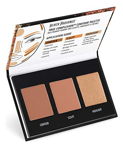 Paleta De Contorno De Complexión Real Black Radiance, Ligero 0