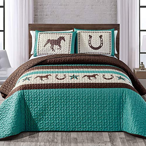 Wpm World Products Mart Western Verde Azulado / Beige / Marr 1
