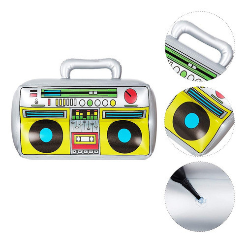 Radio Inflable Para Cotillon Decoracion X5 Unidades Fiesta 1