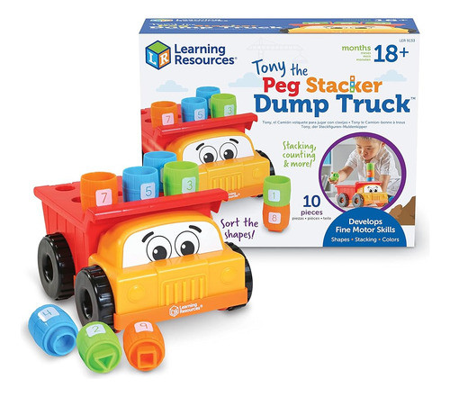 Recursos De Aprendizaje Tony The Peg Stacker Dump Truck - 10 0