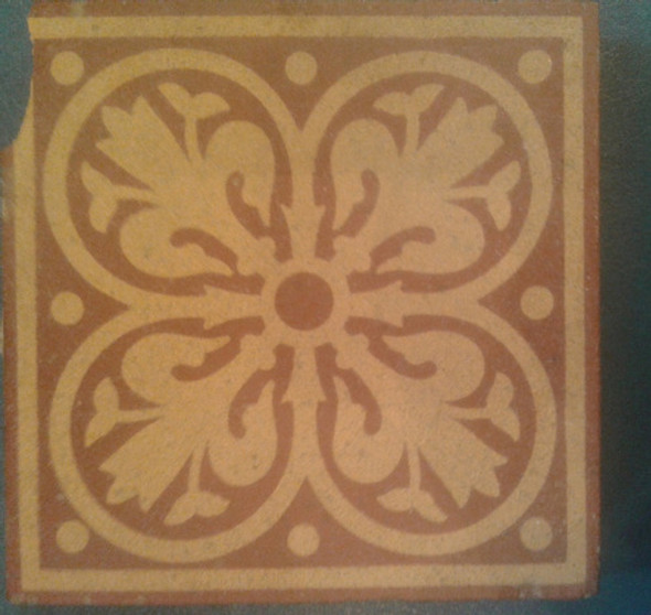 Antiguo Azulejo Mayolica Baldosa  Ceramica 11 Cm 0