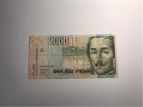 Billete Peso Colombiano 2000- Año 2009 0