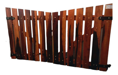 Portón Semi Ciego Realizado A Medida En Madera Dura 0