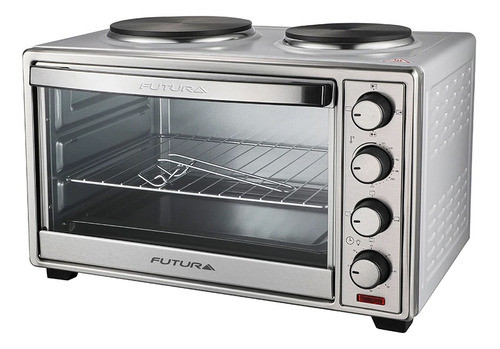 Horno Electrico Futura 38 Lts 2 Discos 1600w Acero Inox Dimm 0