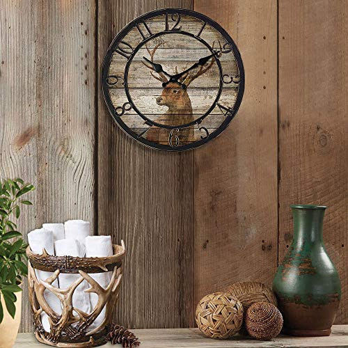 Tiancentral Wood Deer Relojes Para Sala De Estar Reloj De Pa 1