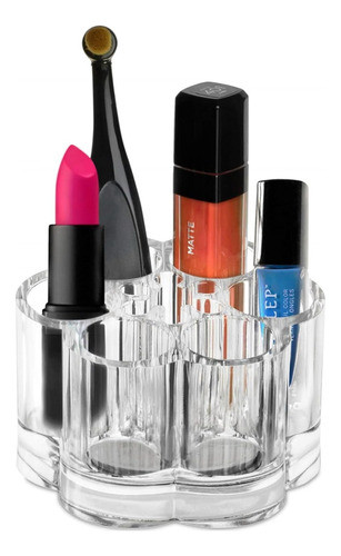 Organizador Acrílico Flor Divisiones Maquillaje Tiendamamá 0