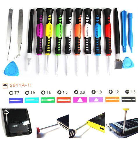 16 En 1 Teléfono Móvil Reparación De Herramientas Kit Set De 1