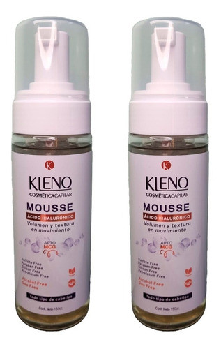 Mousse Acido Hialuronico Volumen Apto Mcg - Kleno 150cc X 2u 0