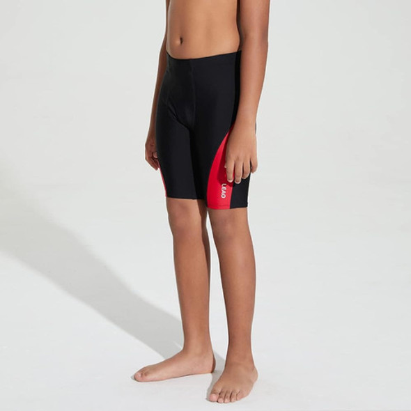 Leao Youth Boys Swim Jammers Traje De Baño Sólido Upf 50+ Su 1