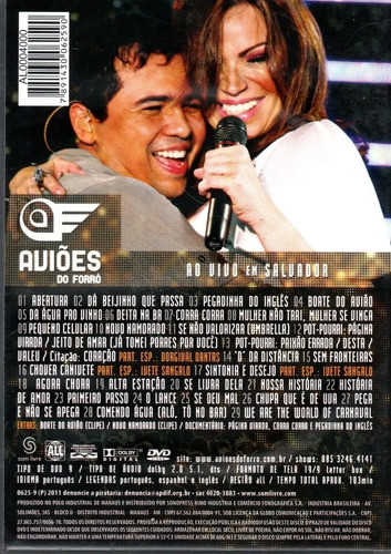 Dvd Aviões Do Forró - Ao Vivo Em Salvador - Original Lacrado 1