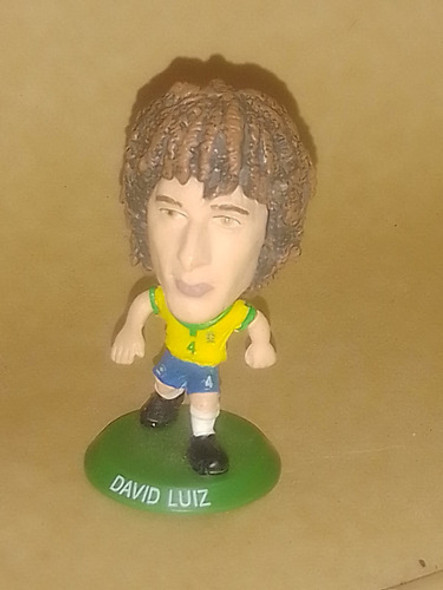 Muñeco Cabezon Soccer Starz Mundial Brasil David Luiz 0