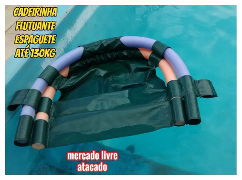 Cadeira Boia Flutuante 130kg Kit C/01 Cadeira Sem Espaguete 1