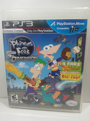 Juego Original Físico Ps3 Phineas Y Ferb Across 2nd Dimensio 0