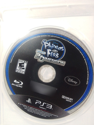 Juego Original Físico Ps3 Phineas Y Ferb Across 2nd Dimensio 1